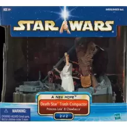 Death Star Trash Compactor : Princess Leia and Chewbacca