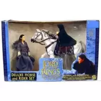 Arwen, wounded Frodo and Asfaloth Blue Box