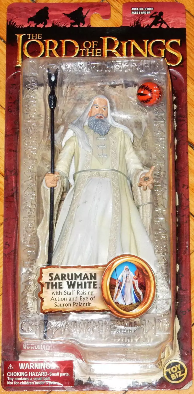 Trilogy Series LOTR - Saruman The White with Staff-Raising