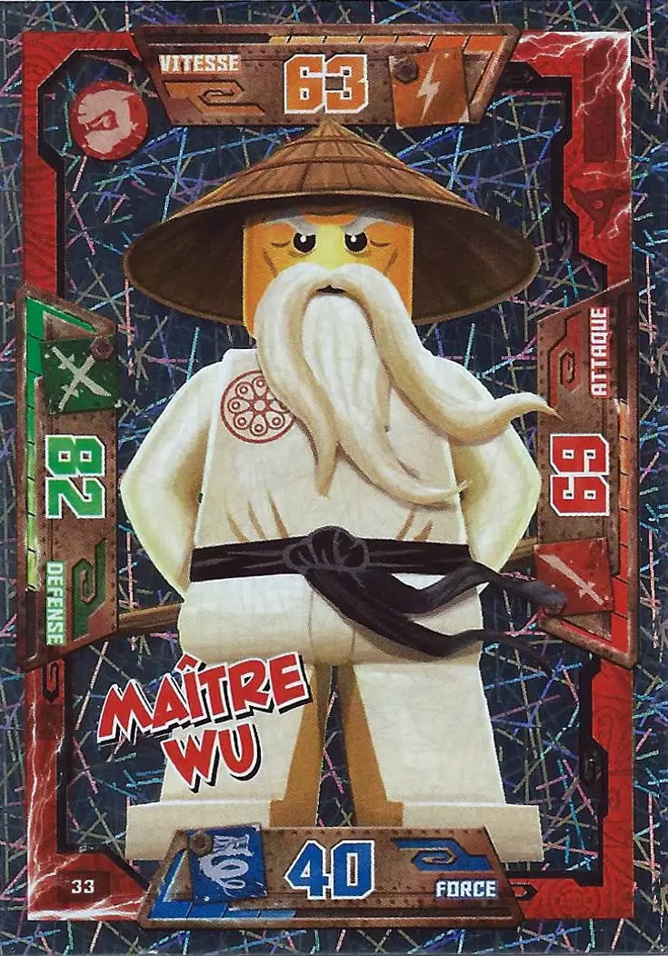 Cartes LEGO Ninjago Masters of Spinjitzu - Maître Wu