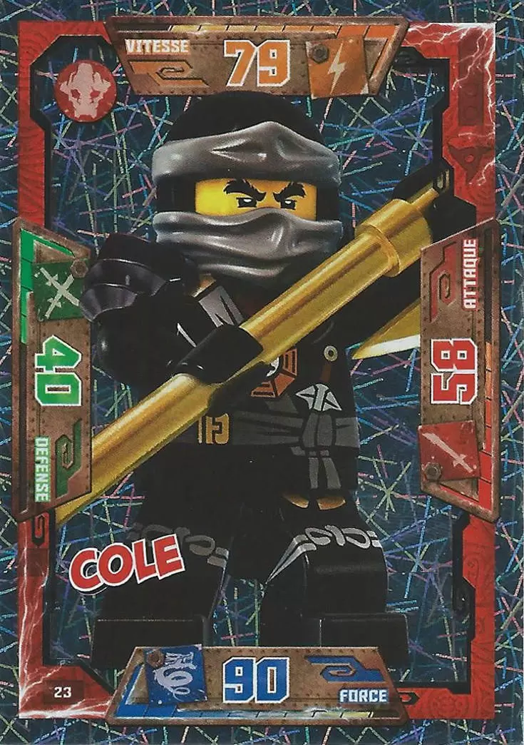 Cartes LEGO Ninjago Masters of Spinjitzu - Cole