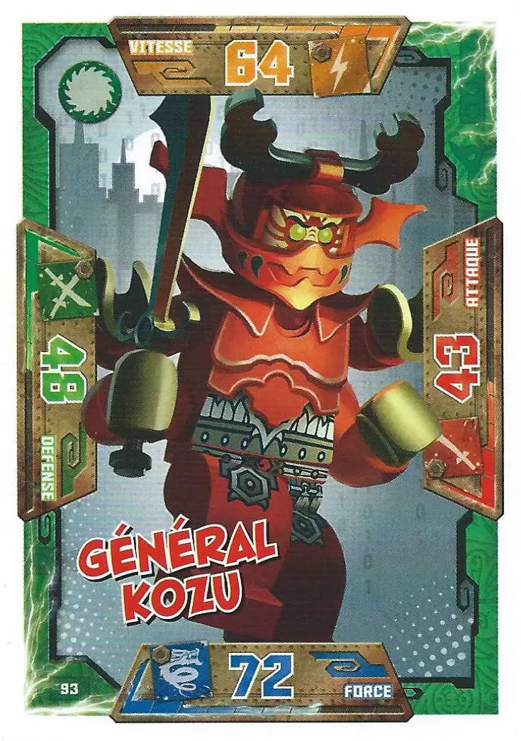 Cartes LEGO Ninjago Masters of Spinjitzu - Général Kozu