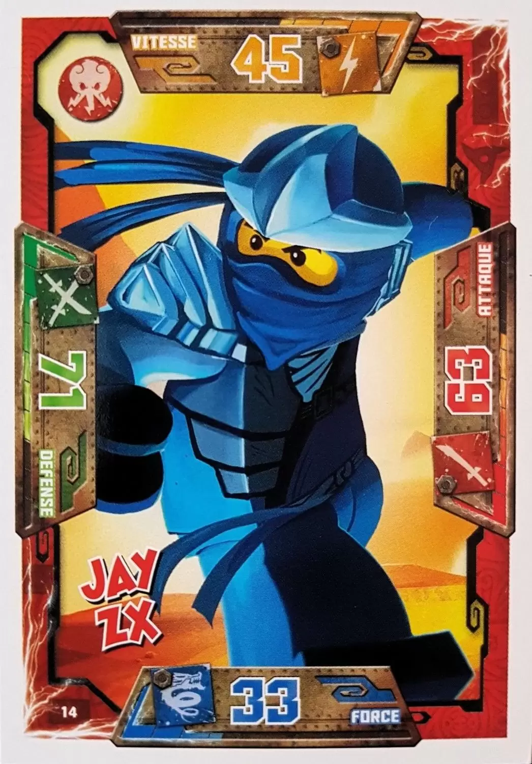 Cartes LEGO Ninjago Masters of Spinjitzu - Jay ZX
