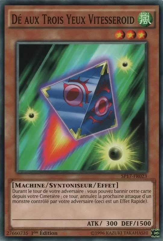 Battle Pack 4 : Pack Etoile Battle Royal SP17 - Dé aux Trois Yeux Vitesseroid