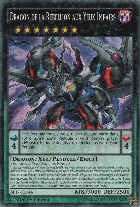 Battle Pack 4 : Pack Etoile Battle Royal SP17 - Dragon de la Rébellion aux Yeux Impairs