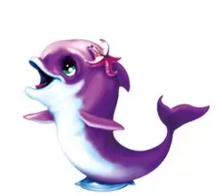 Multicolor Dolphins - Crystal