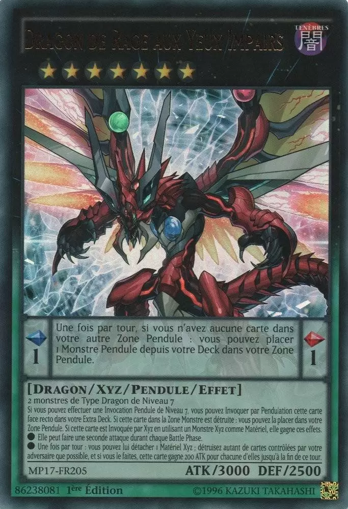 Mega Pack 2017 MP17 - Dragon De Rage Aux Yeux Impairs