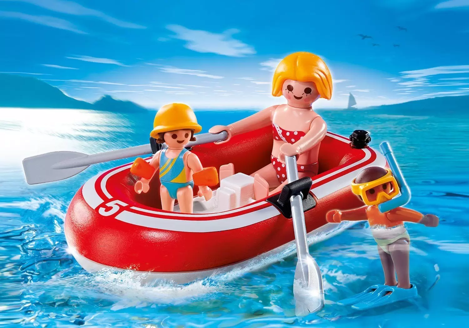 Playmobil Port & Plaisance - Vacanciers avec bateau pneumatique