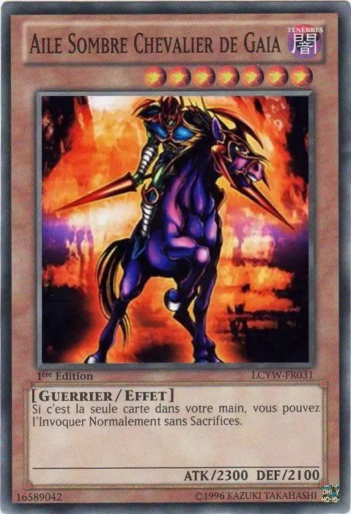 Collection Légendaire 3 : Le Monde de Yugi LCYW - Aile Sombre Chevalier de Gaia