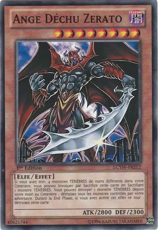 Collection Légendaire 3 : Le Monde de Yugi LCYW - Ange Déchu Zerato