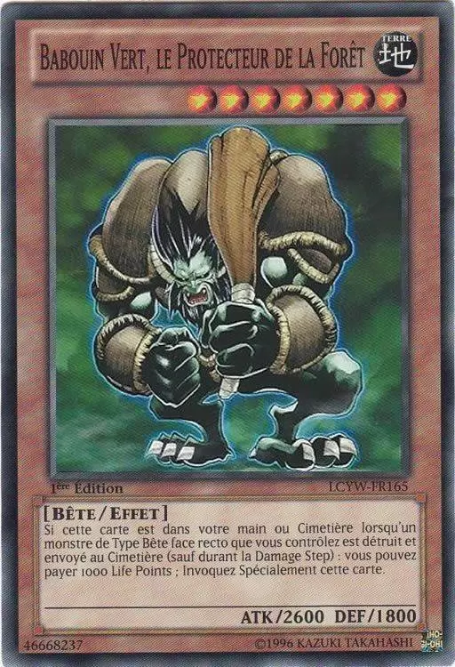 Collection Légendaire 3 : Le Monde de Yugi LCYW - Babouin Vert, le Protecteur de La Forêt