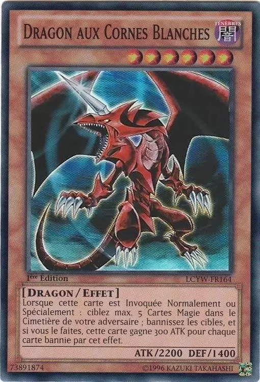 Collection Légendaire 3 : Le Monde de Yugi LCYW - Dragon Aux Cornes Blanches