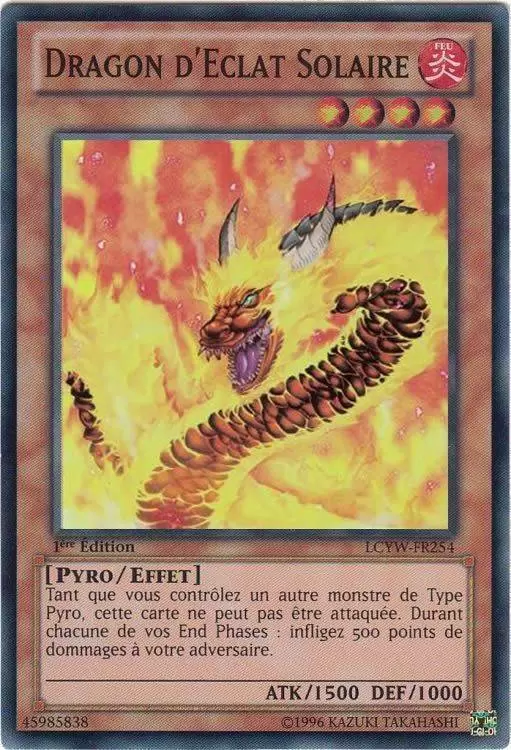 Collection Légendaire 3 : Le Monde de Yugi LCYW - Dragon d\'Éclat Solaire