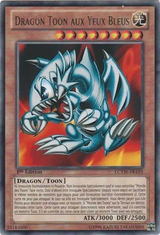 Collection Légendaire 3 : Le Monde de Yugi LCYW - Dragon Toon Aux Yeux Bleus