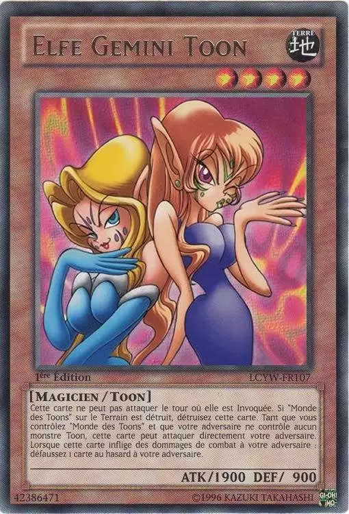 Collection Légendaire 3 : Le Monde de Yugi LCYW - Elfe Gemini Toon