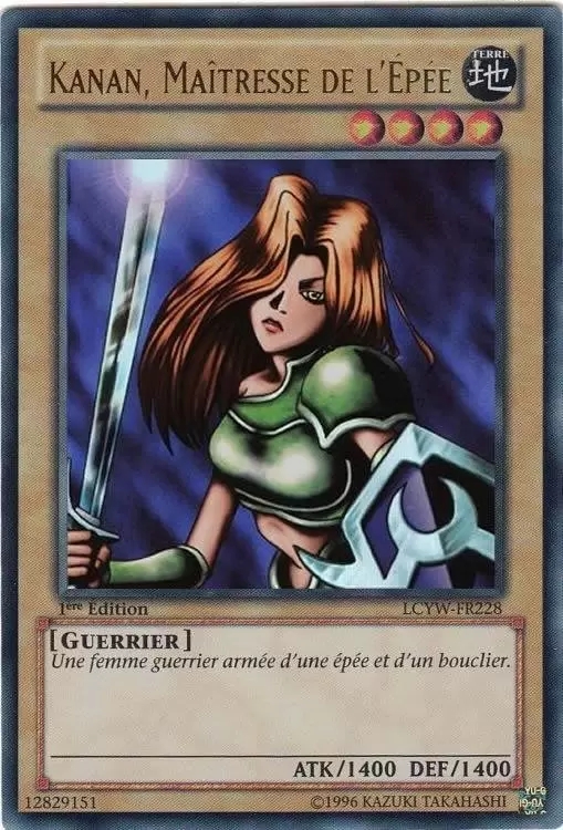 Collection Légendaire 3 : Le Monde de Yugi LCYW - Kanan, Maîtresse de l\'épée