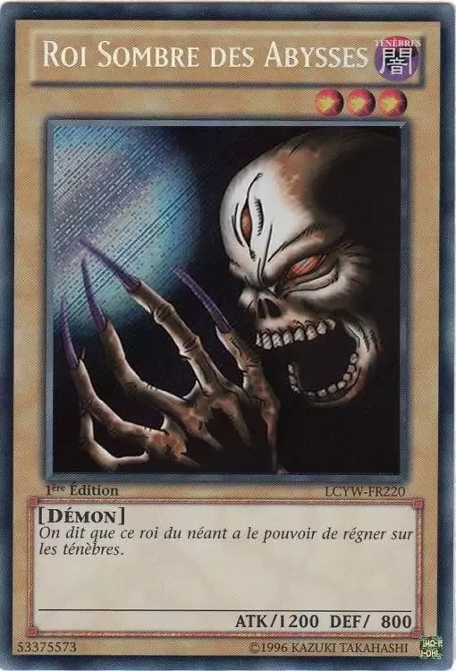 Collection Légendaire 3 : Le Monde de Yugi LCYW - Roi Sombre des Abysses