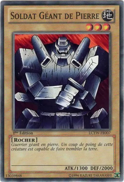 Collection Légendaire 3 : Le Monde de Yugi LCYW - Soldat Géant de Pierre