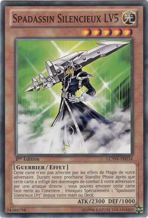 Collection Légendaire 3 : Le Monde de Yugi LCYW - Spadassin Silencieux LV5
