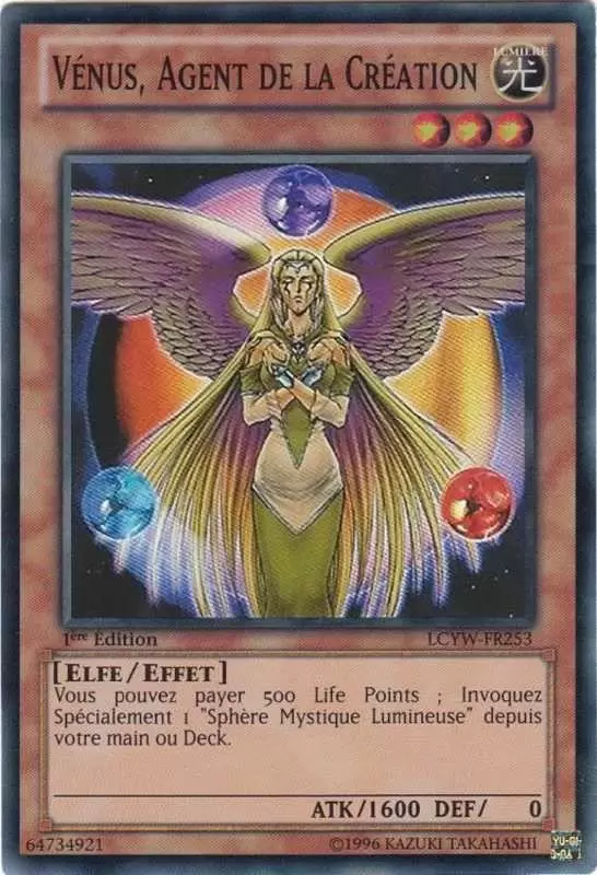 Collection Légendaire 3 : Le Monde de Yugi LCYW - Vénus, Agent de La Création