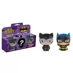 Batman 3 Pack – Catwoman Black Suit, Batgirl Silver Age and Mystery