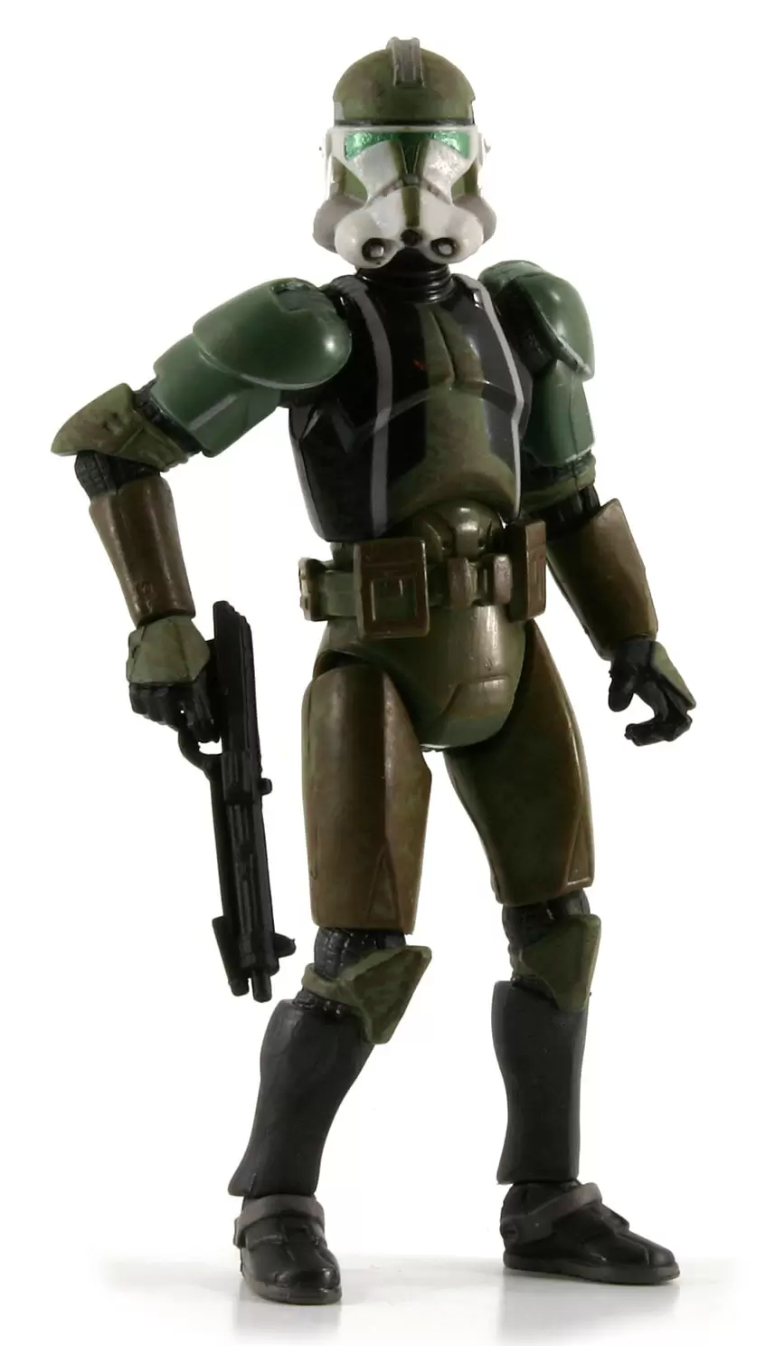 Hasbro Star Wars ROTS Clone Commander In Battle Gear Action Figure GREEN