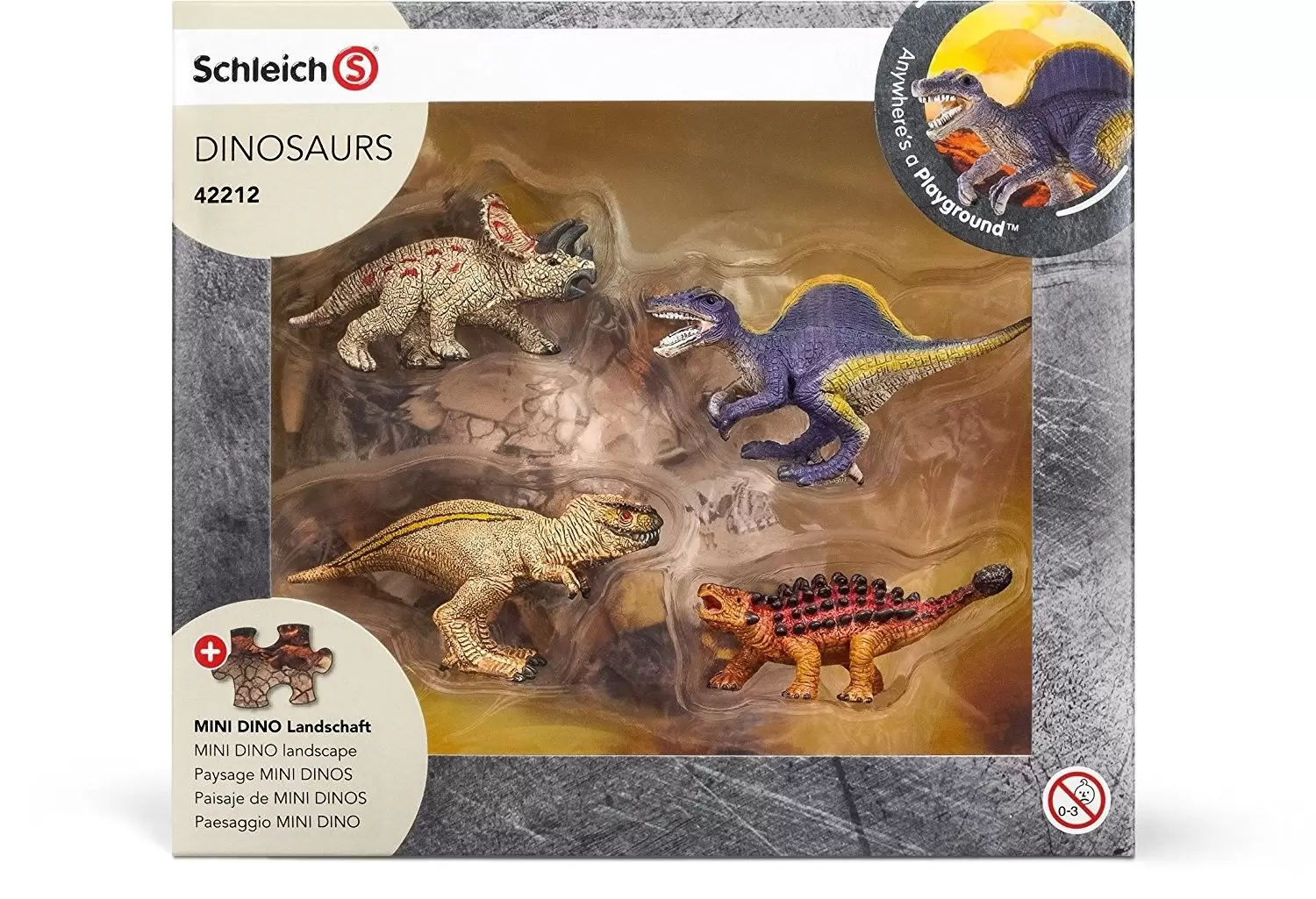 Dinosaurs - Mini-dinosaures with lava Puzzle