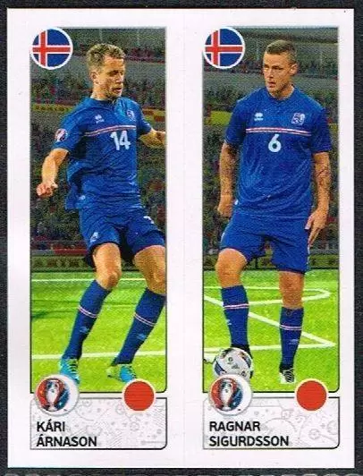 Euro 2016 France - Kari Arnason / Ragnar Sigurdsson - Island