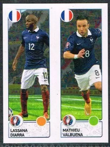Euro 2016 France - Lassana Diarra / Mathieu Valbuena - France