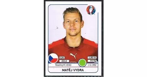 Czechia No 46 Matej Vydra Panini Road to Euro 2016 