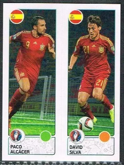 Euro 2016 France - Paco Alcacer / David Silva - Spain