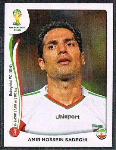 Amir Hossein Sadeghi Sticker 459 Panini WM Worldcup 2014 