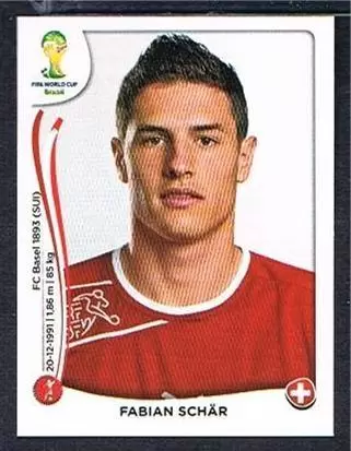 Fifa World Cup Brasil 2014 - Fabian Schär - Switzerland