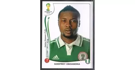 Panini 474 Godfrey Oboabona Nigeria FIFA WM 2014 Brasilien 