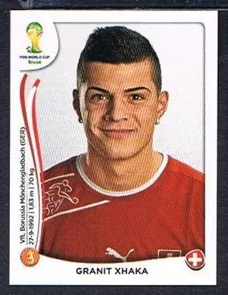 Fifa World Cup Brasil 2014 - Granit Xhaka - Switzerland