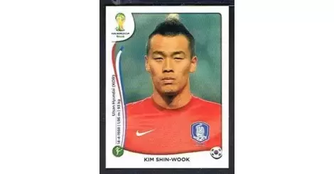 Panini 637 Kim Shin-Wook Korea Republic FIFA WM 2014 Brasilien 