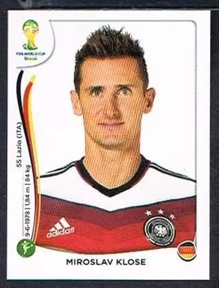 Fifa World Cup Brasil 2014 - Miroslav Klose - Deutschland