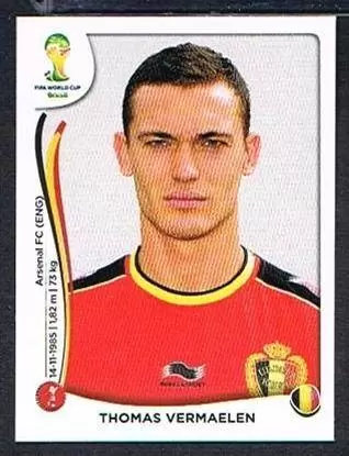 Fifa World Cup Brasil 2014 - Thomas Vermaelen - Belgique/Belgiä