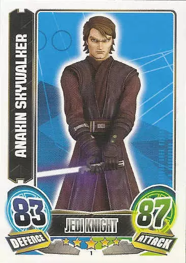 Topps Force Attax Serie 1 Star Wars Clone Wars Force Meister 