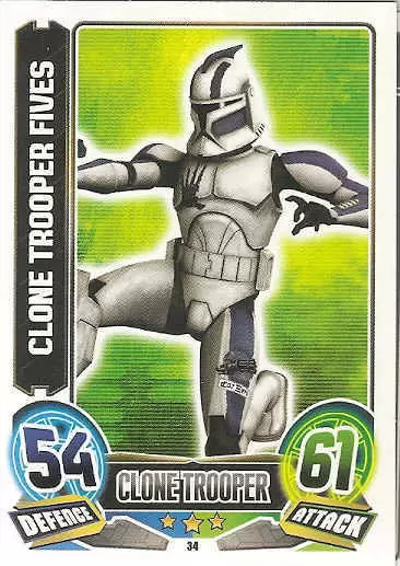 Motion Cards Star Wars Clone Wars ROTBH Complete Set of 5 