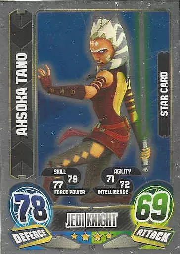Star Card : Ahsoka Tano - Force Attax: Series 5 131
