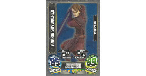 Star Card Anakin Skywalker Force Attax Series 5 129