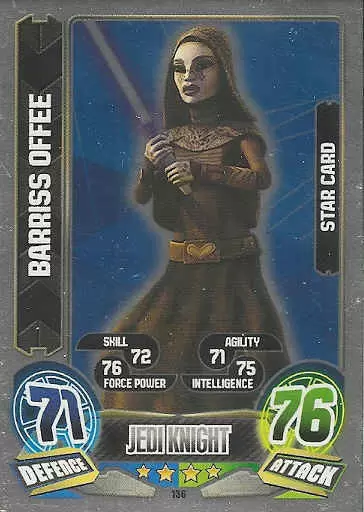Force Attax Série 5 - Star Card : Barriss Offee