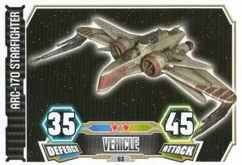 Star Wars Force Attax : Série 3 (Clone Wars) - ARC-170 Starfighter