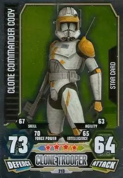 Klonkommandant Cody #087 Force Attax Movie Card 