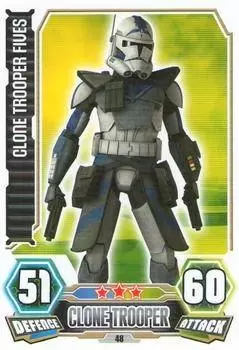 Star Wars Force Attax: Series 3 (Clone Wars) - Clone Trooper Fives