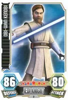 LEGO Star Wars Serie 3 Trading Card Nr Entschlossener Obi-Wan Kenobi 30