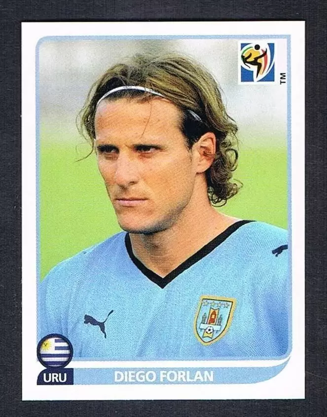 Diego Forlan Uruguay Nr Panini World Cup WC WM 2010 Sticker 85 