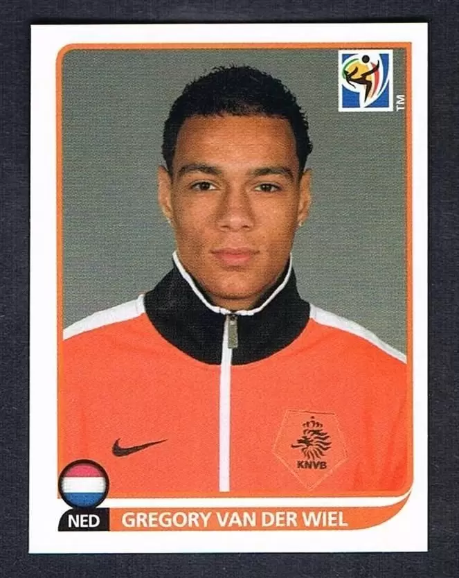 Gregory Van Der Wiel - Pays-Bas - FIFA South Africa 2010 sticker