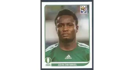#479-NIGERIA & CHELSEA-MIKEL JOHN OBI PANINI WORLD CUP 2014 